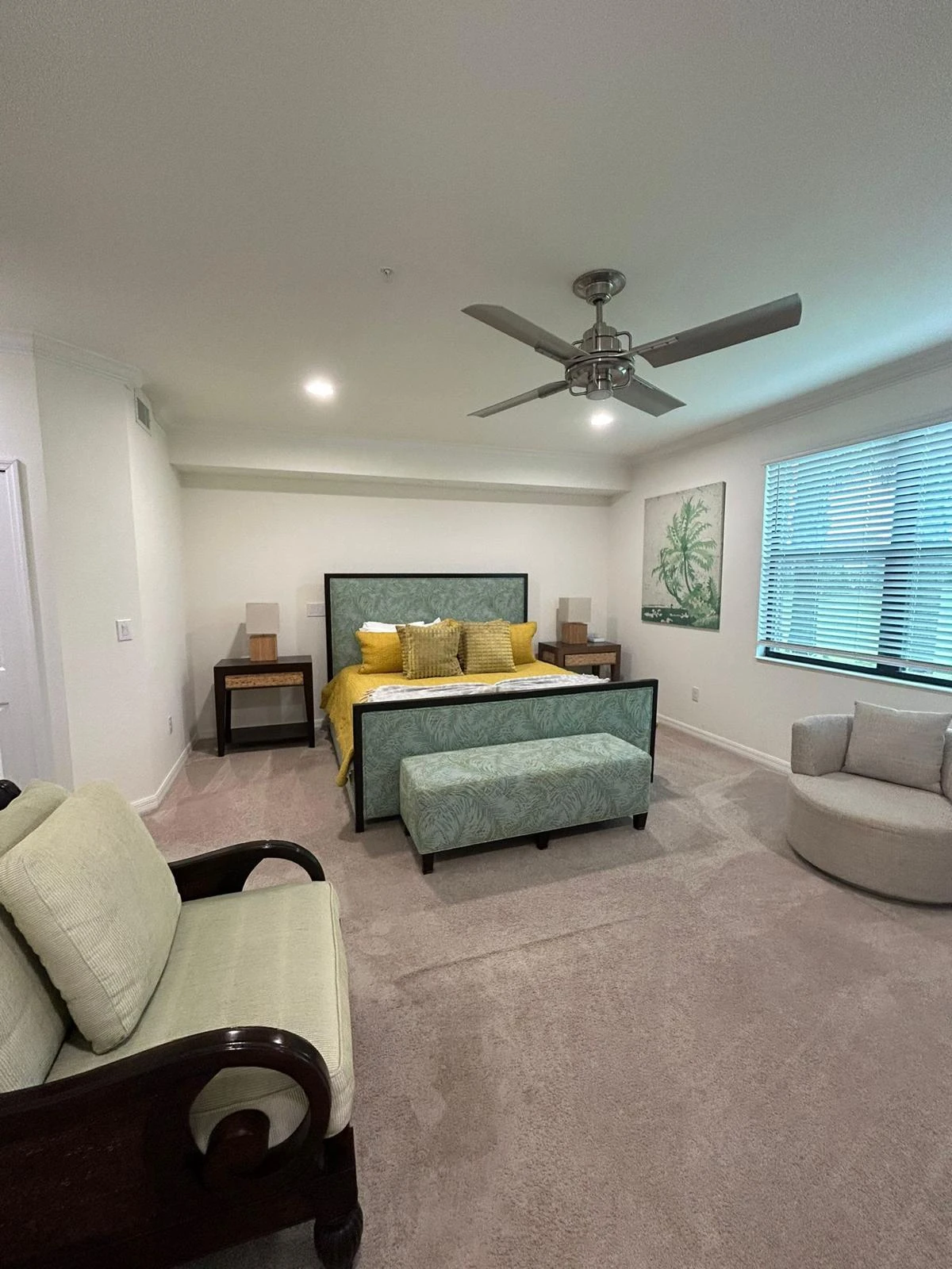 Neatly arranged bedroom